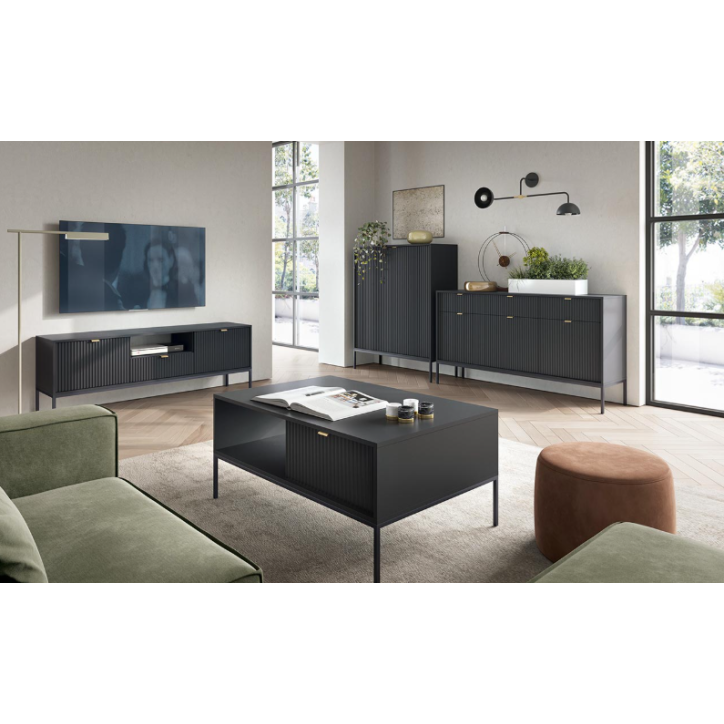 Ensemble meuble TV NOVA couleur Noir